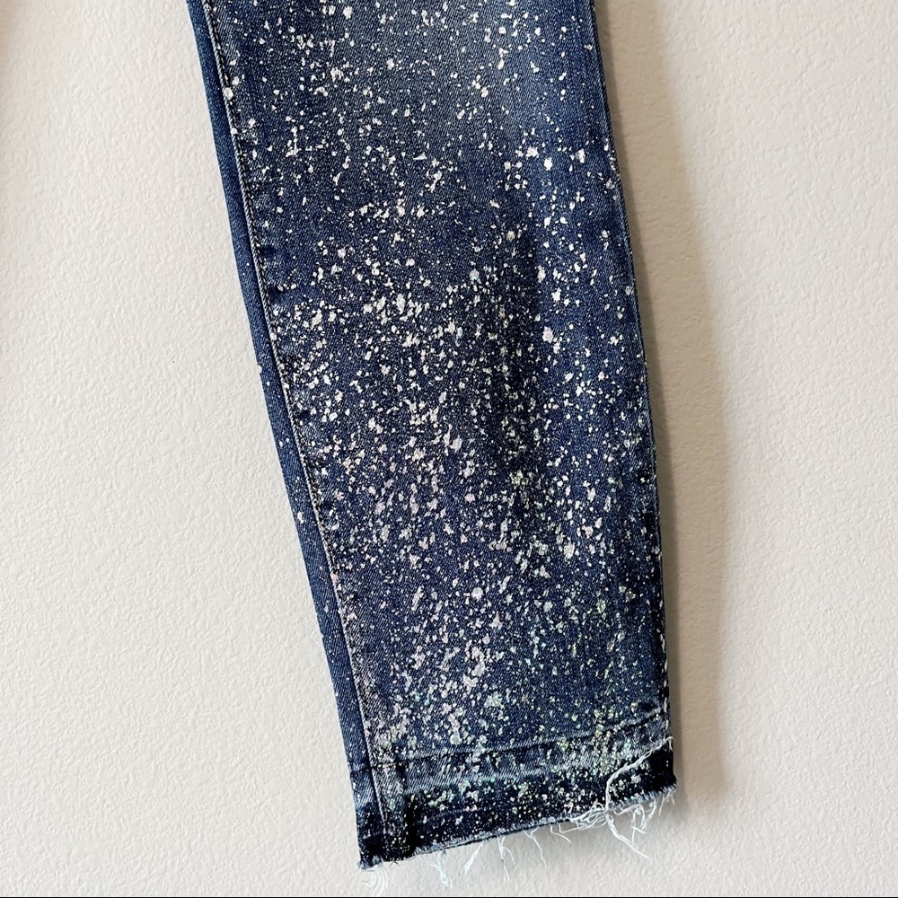 Level 99 for Evereve Amber Slouchy Skinny Jeans Galaxy Splatter Print Size 26 - Picture 7 of 14